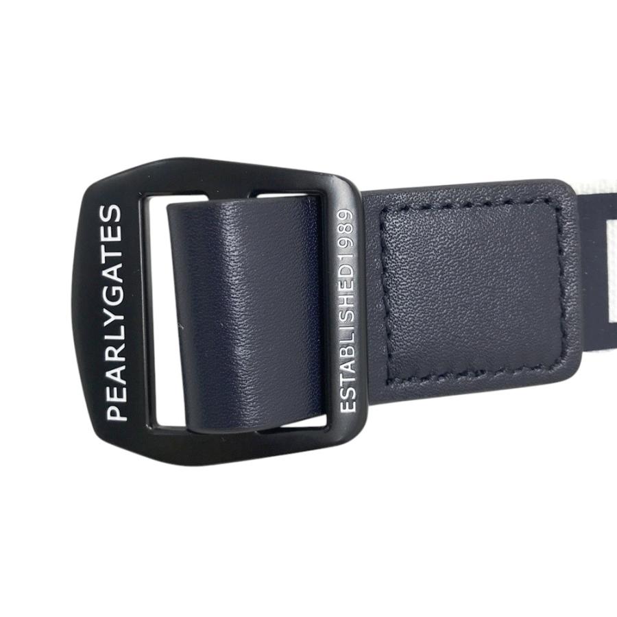 PEARLY GATES（パーリーゲイツ） ストレッチ ベルト ロゴ ネイビー系
