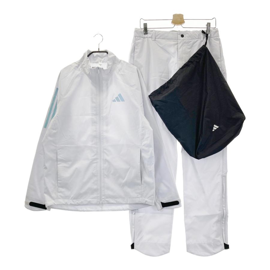 adidas　カッパ　レインウエア　セットアップ　ゴルフ　メンズ　雨合羽 ADIDAS GOLF アディダスゴルフ レインウェア セットアップ ブラック系