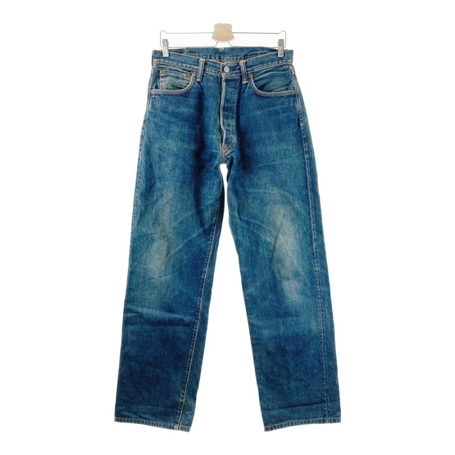 EVISU 2004 No.2 デニムパンツ カモメ EVISU エヴィス no.2 2004 カモメペイント デニムパンツ ネイビー系 33