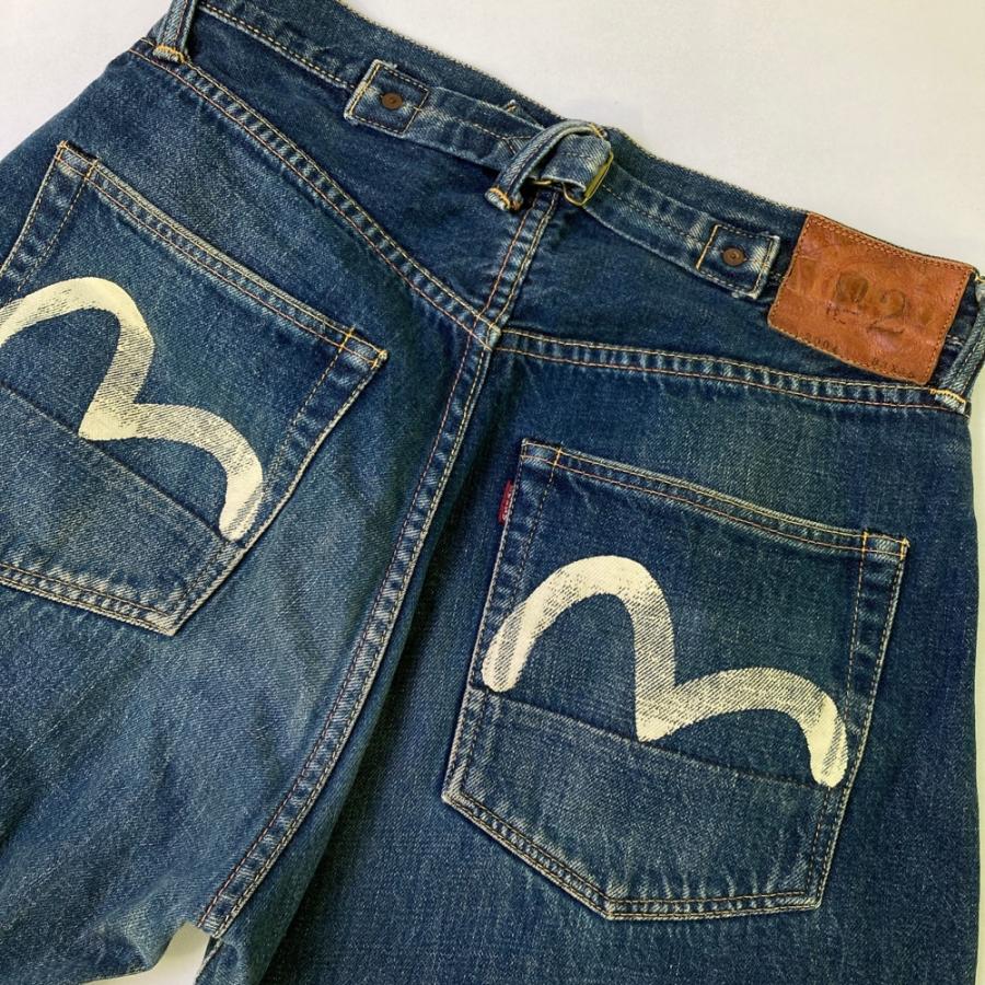 EVISU エヴィス no.2 2004 カモメペイント デニムパンツ ネイビー系 33