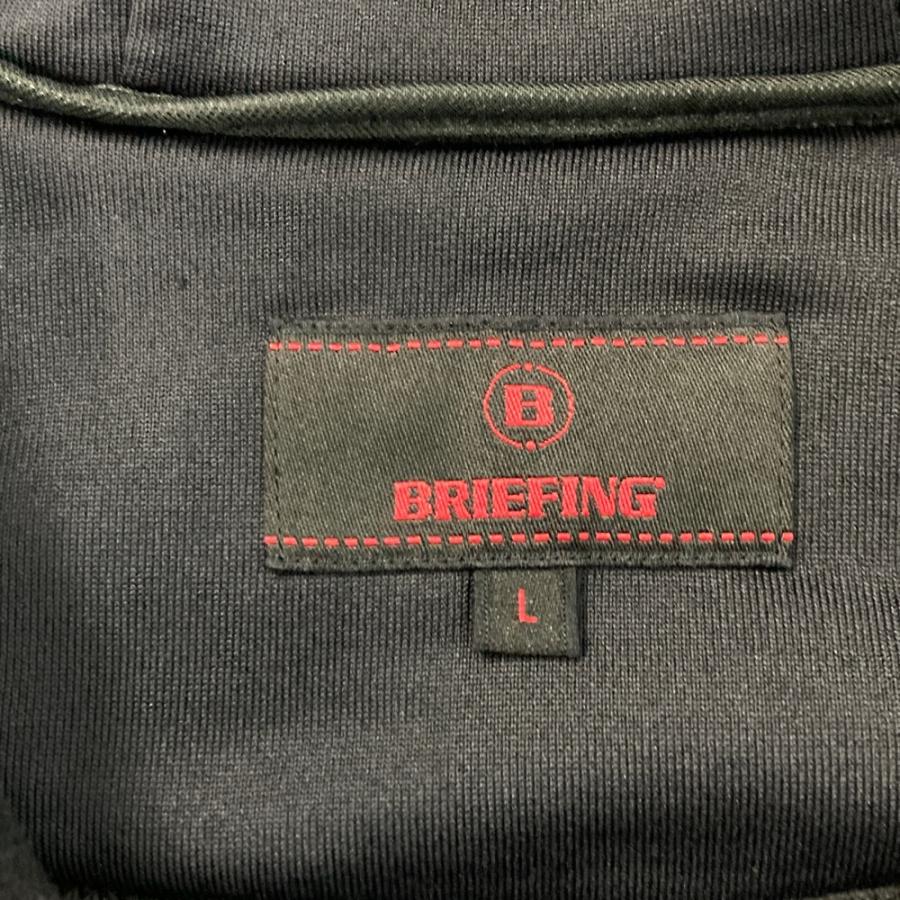 BRIEFING GOLF ブリーフィング  裏起毛 長袖ジップパーカー  ネイビー系 L ゴルフウェア メンズの画像