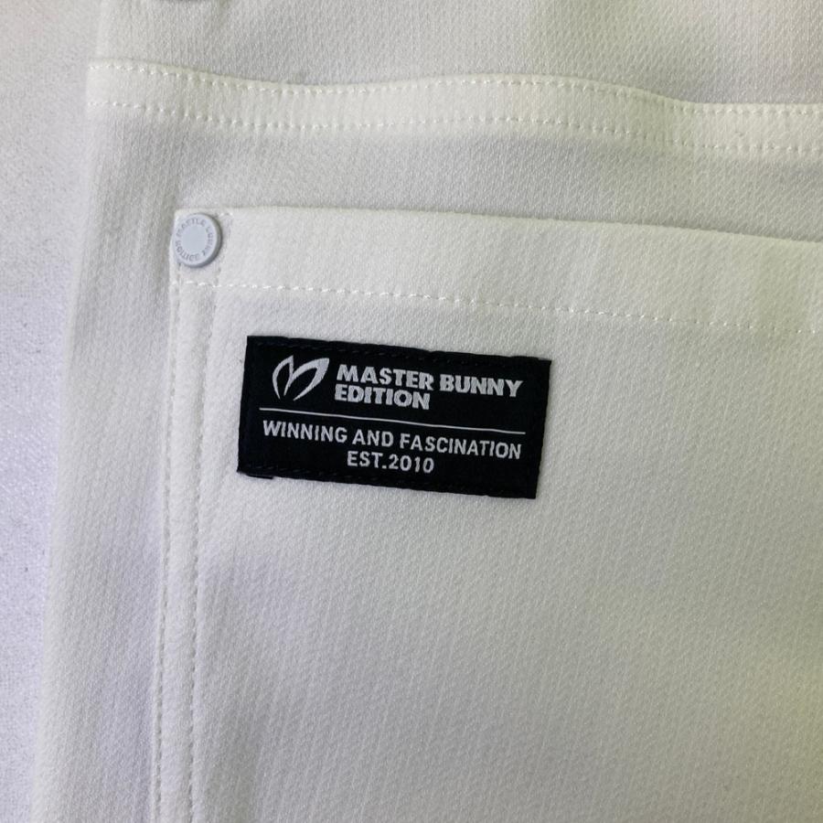 【美品】MASTER BUNNY EDITION マスターバニーエディション  ストレッチパンツ  ホワイト系 2 ゴルフウェア レディースの画像