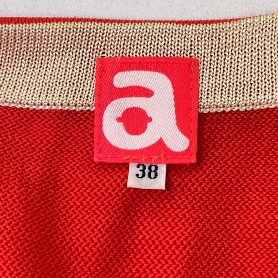 ARCHIVIO アルチビオ  ニットカーディガン  レッド系 38 ゴルフウェア レディース_2