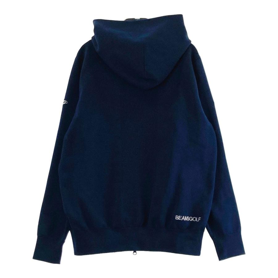 BEAMS GOLF フードジャケット L 美品 BEAMS GOLF ビームスゴルフ フード付 長袖 ニットジップジャケット