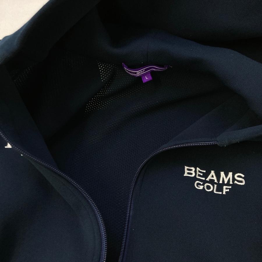 BEAMS GOLF ビームスゴルフ フード付 長袖 ニットジップジャケット