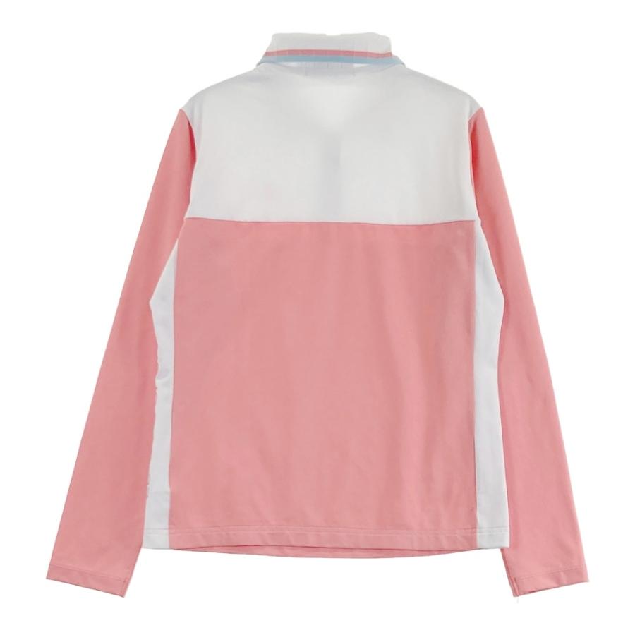 LE COQ GOLF ルコックゴルフ 長袖ポロシャツ ピンク系 S ゴルフウェア