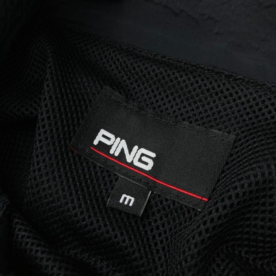 PING（ピン） ナイロンジップジャケット ブラック系 M ゴルフウェア
