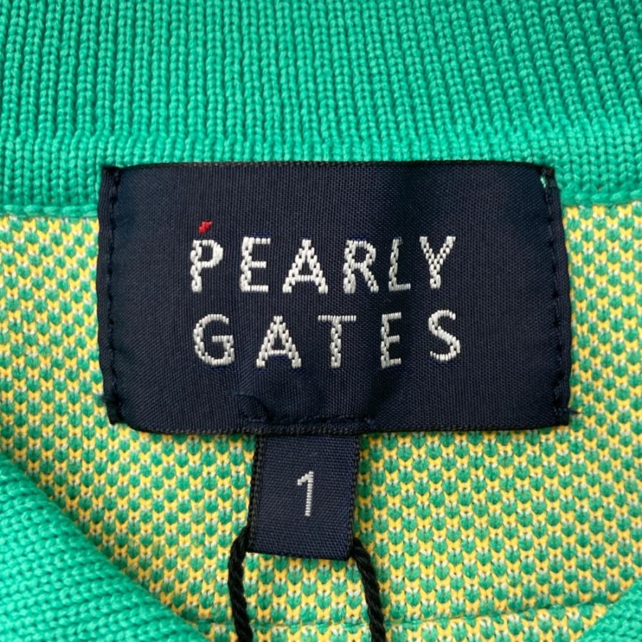 サイズ：1 PEARLY GATES パーリーゲイツ 2024年モデル ニット 長袖シャツ アーガイル柄 グリーン系 [240101665044] ゴルフウェア レディース ストスト PEARLY GATES（パーリーゲイツ） 【新品】PEARLY GATES 2024年モデル