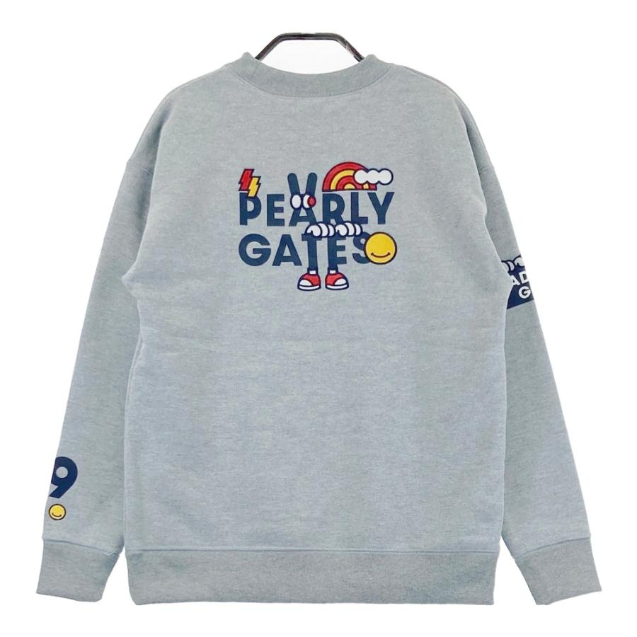 473 パーリーゲイツ レディース スウェット トレーナー グレー サイズ0 S 新品】PEARLY GATES パーリーゲイツ 長袖 スウェットトレーナー グレー
