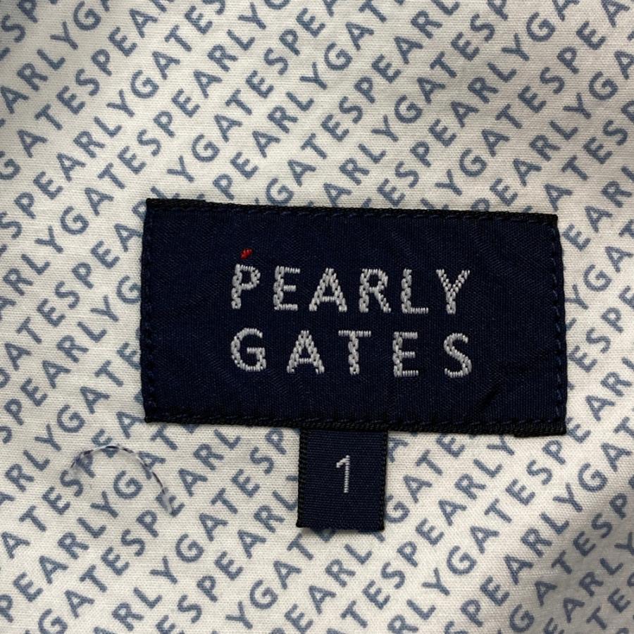 【新品】PEARLY GATES パーリーゲイツ  ストレッチスカート ロゴ総柄 ネイビー系 1 ゴルフウェア レディースの画像