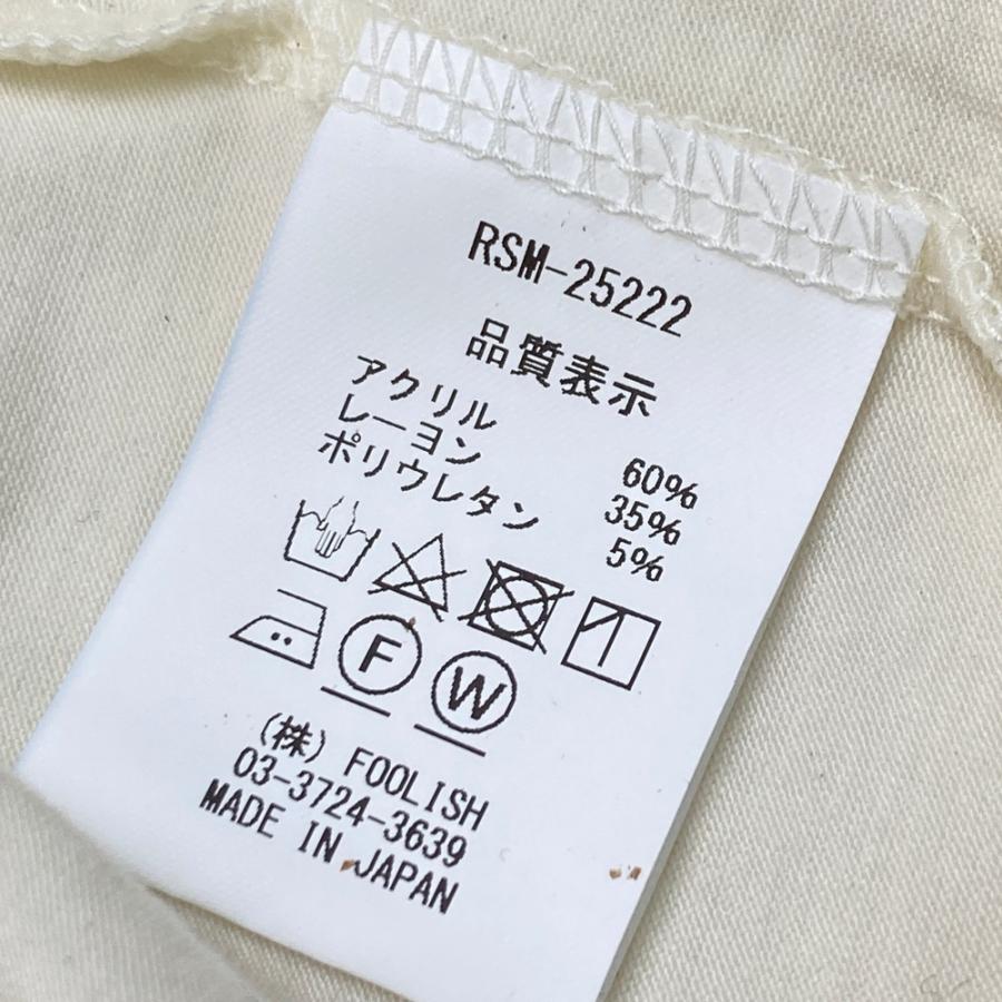 ROUGH&SWELL ラフアンドスウェル タートルネック 長袖Tシャツ ホワイト