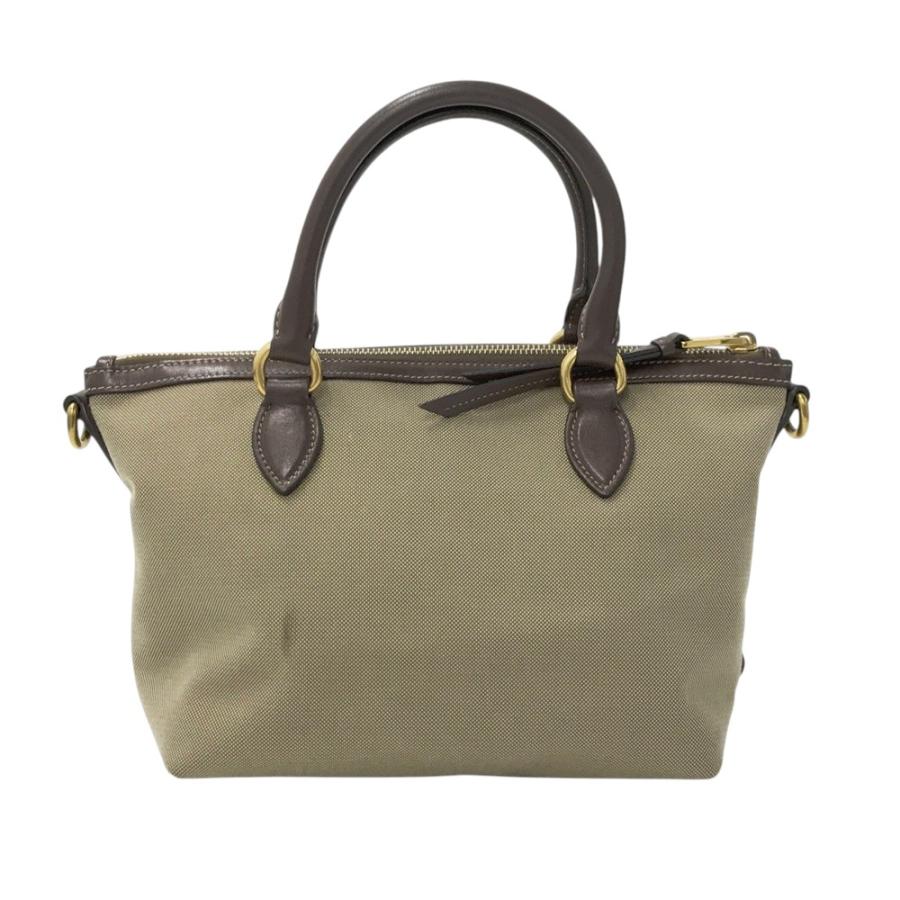 PRADA プラダ 1BA111 キャンバス×レザー 2way ハンドバッグ ロゴ