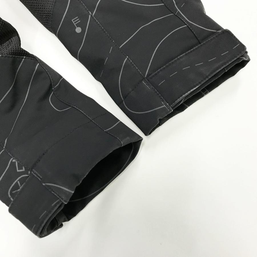 RS TAICHI アールエスタイチ RSJ328 エアー パーカ ライディングジャケット 総柄 ブラック系 L バイクウェア メンズの画像
