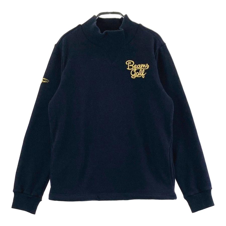BEAMS GOLF ネイビー トレーナー BEAMS GOLF（ビームス ゴルフ） 裏起毛 長袖スウェットトレーナー