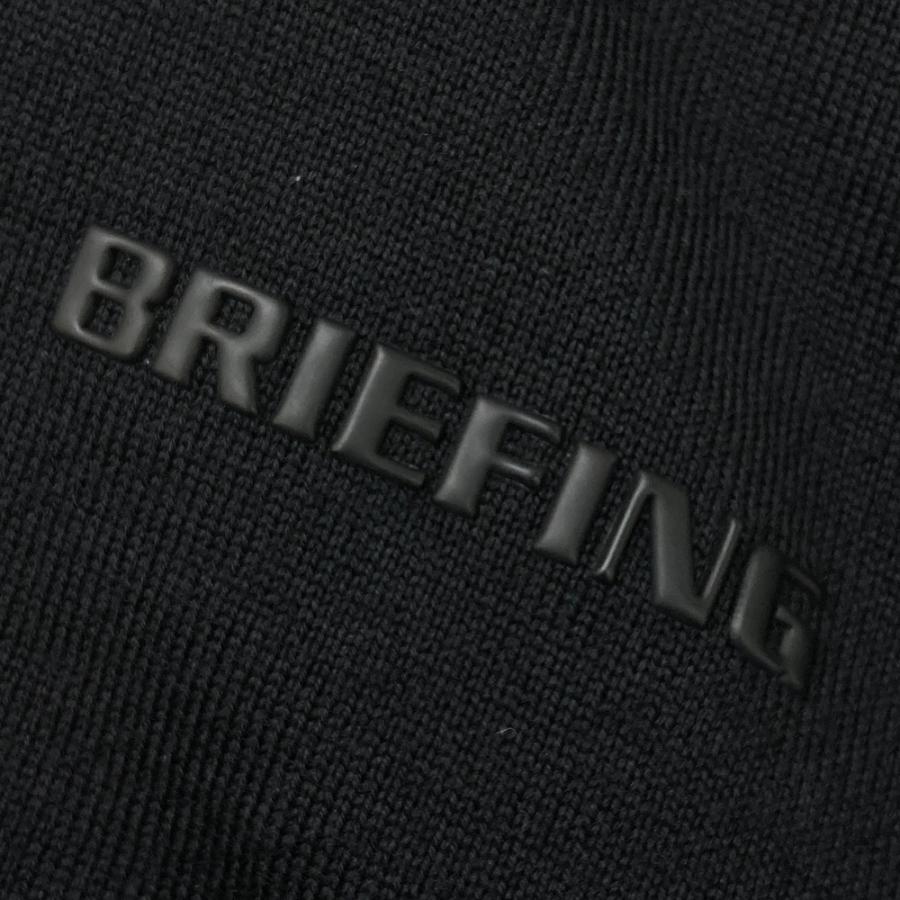 BRIEFING GOLF ブリーフィング ウール ニット ジップパーカー ブラック