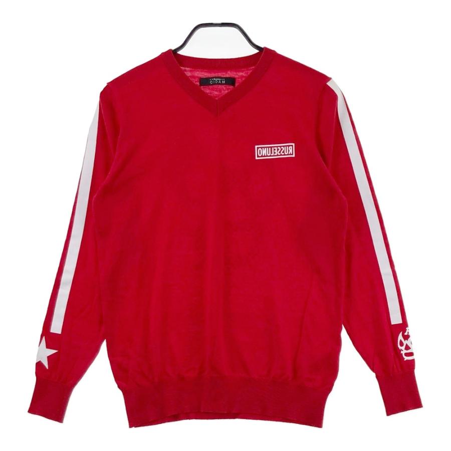 RUSSELUNO ラッセルノ CIDAM ウール混 ニットセーター ルチャ レッド系