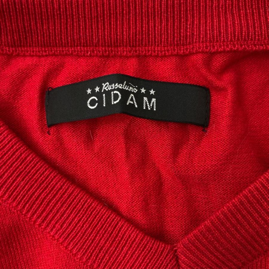 RUSSELUNO ラッセルノ CIDAM ウール混 ニットセーター ルチャ レッド系