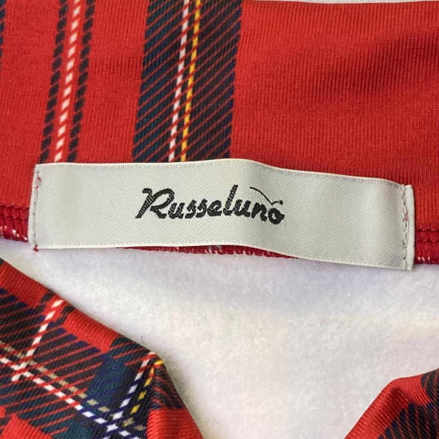 RUSSELUNO ラッセルノ ハイネック 長袖Tシャツ マスクルチャ チェック