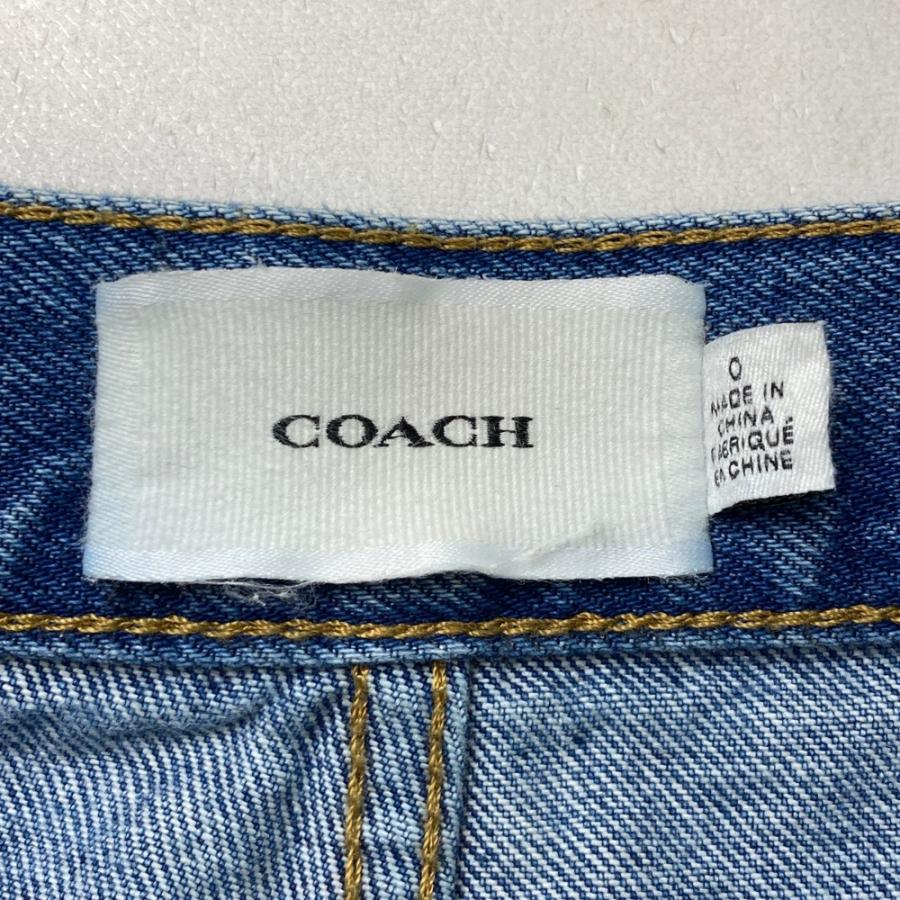 COACH コーチ C8956 ワイドバギー デニムパンツ ブルー系 155/66A 