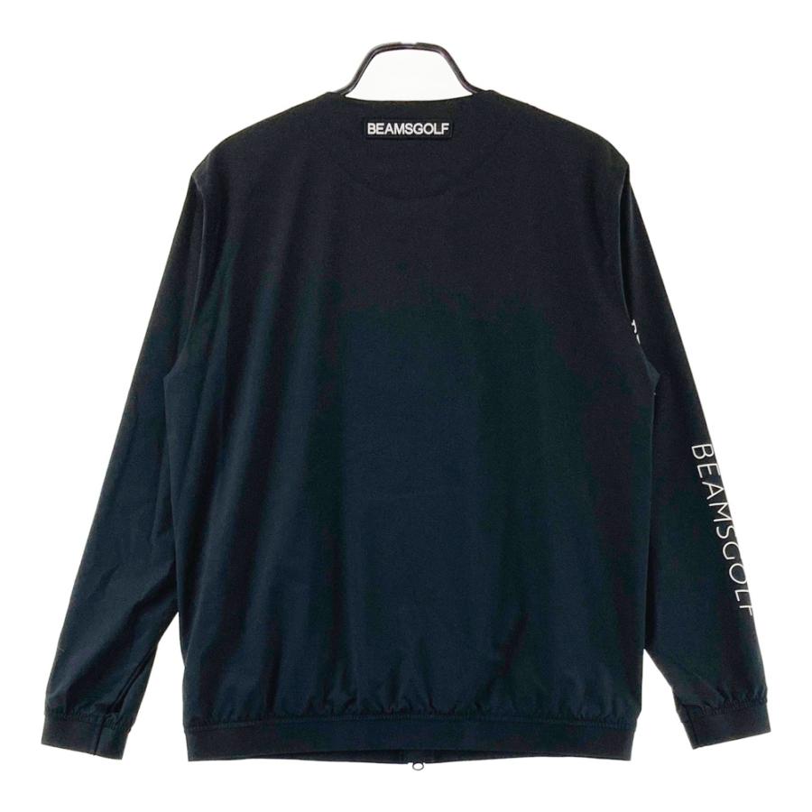 BEAMS GOLF ビームスゴルフ ノーカラー ジップジャケット ブラック系 S