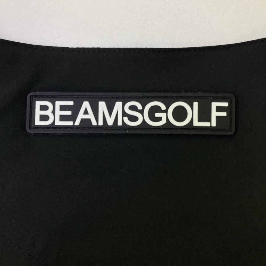 BEAMS GOLF ビームスゴルフ ノーカラー ジップジャケット ブラック系 S