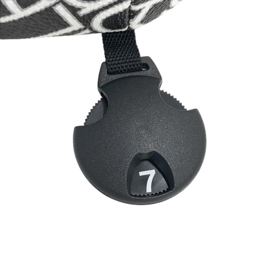 【美品】1PIU1UGUALE3 GOLF ヘッドカバー ブラック系 FW ゴルフウェア