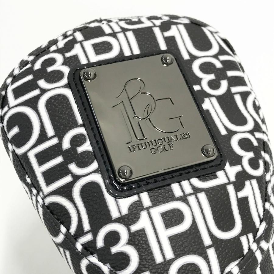【美品】1PIU1UGUALE3 GOLF ヘッドカバー ブラック系 FW ゴルフウェア