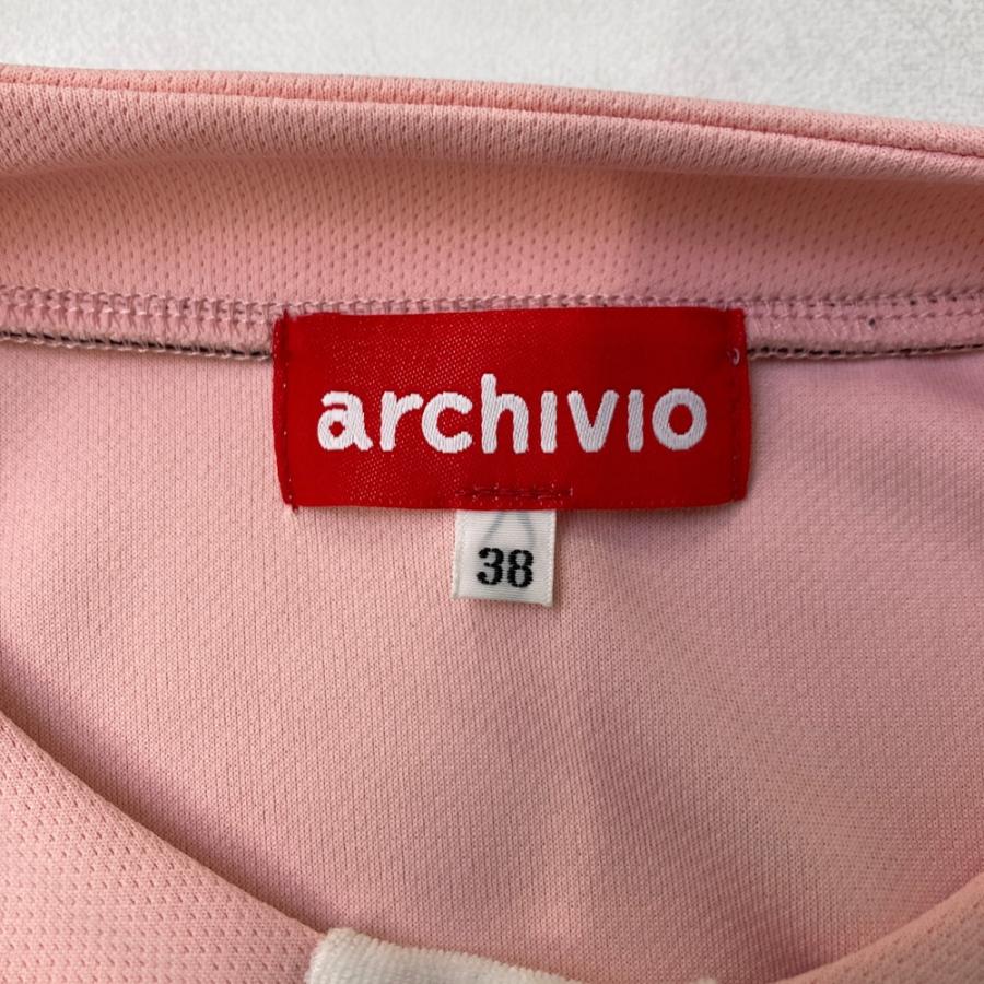 archivio（アルチビオ） 半袖Tシャツ ピンク系 38 ゴルフウェア