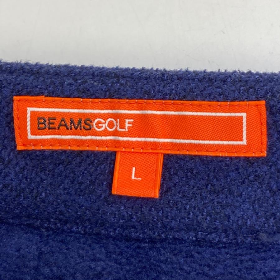 BEAMS GOLF ビームスゴルフ ロングパンツ 起毛 ネイビー系 L ゴルフ