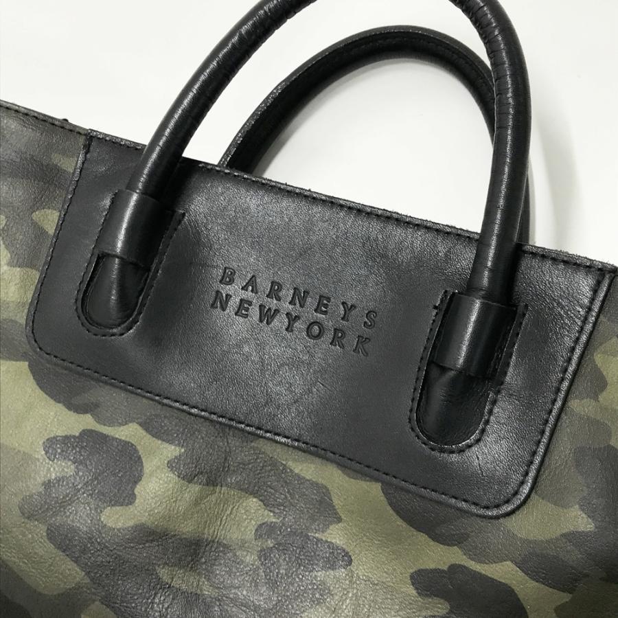 BARNEYS NEWYORK バーニーズ ニューヨーク ボストンバッグ 迷彩柄