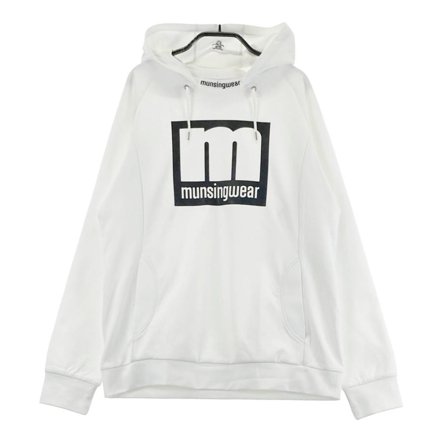 MUNSING WEAR マンシングウェア ロゴパーカー ホワイト系 L ゴルフ