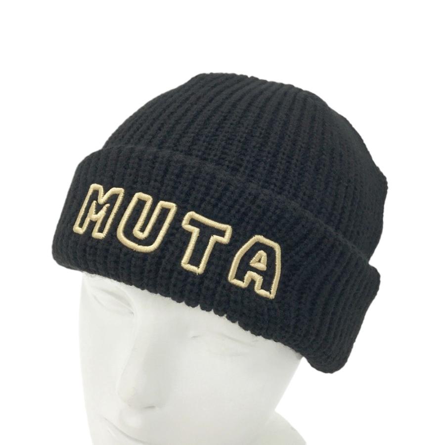 muta MARINE ムータマリン ゴルフ ニット 新品未使用 muta MARINE（ムータマリン） ニット帽 ブラック系 ゴルフウェア