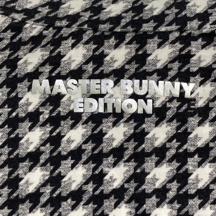 サイズ：5 MASTER BUNNY EDITION マスターバニーエディション  長袖ハイネックTシャツ 千鳥 グレー系 [240101615646] ゴルフウェア メンズ ストスト MASTER BUNNY EDITION マスターバニーエディション ハイネック 長袖T