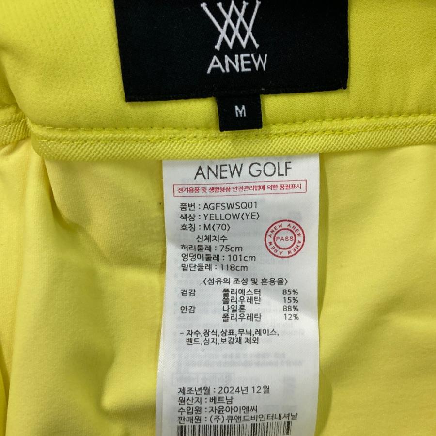 ANEW GOLF アニューゴルフ インナー付 プリーツスカート イエロー系 M
