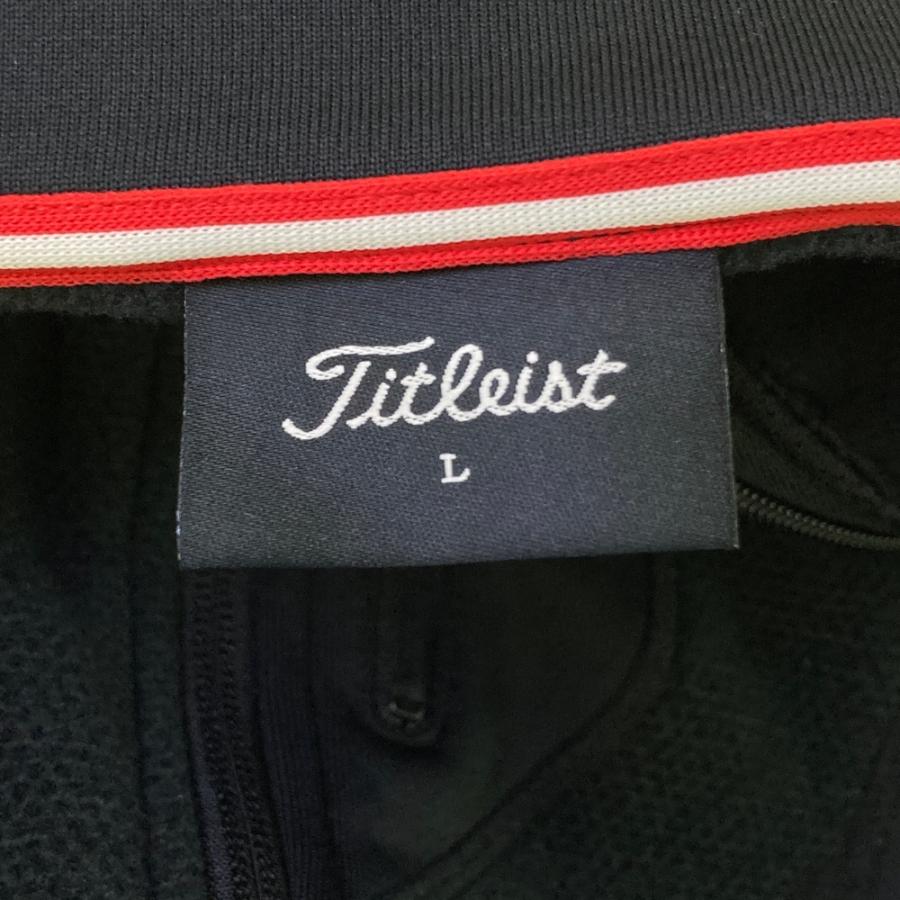 TITLEIST タイトリスト 裏起毛 長袖ジップジャケット ブラック系 L
