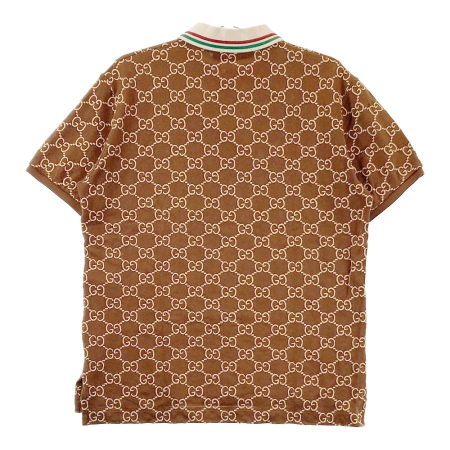 GUCCI（グッチ） 598956 XJB0U 半袖ポロシャツ GG ブラウン系 XS