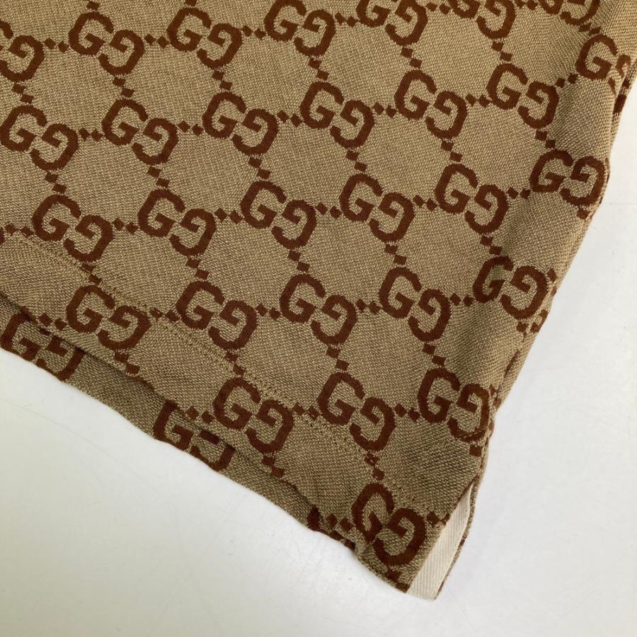 GUCCI（グッチ） 742384 XJFGU 半袖ポロシャツ GG ベージュ系 XS
