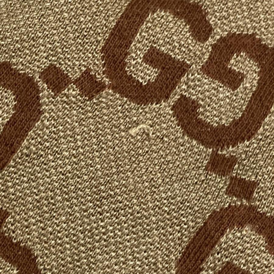 GUCCI グッチ 742384 XJFGU 半袖ポロシャツ GG ベージュ系 XS メンズ 