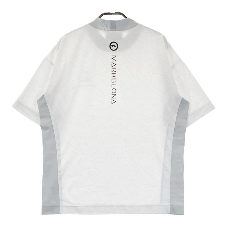 MARK&LONA マークアンドロナ 2024年 半袖モックネックTシャツ ホワイト