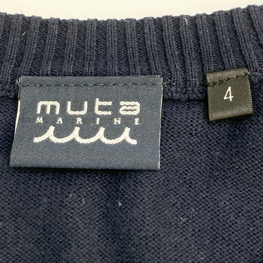 MUTA MARINE ムータマリン 長袖ニットセーター ネイビー系 4 ゴルフ