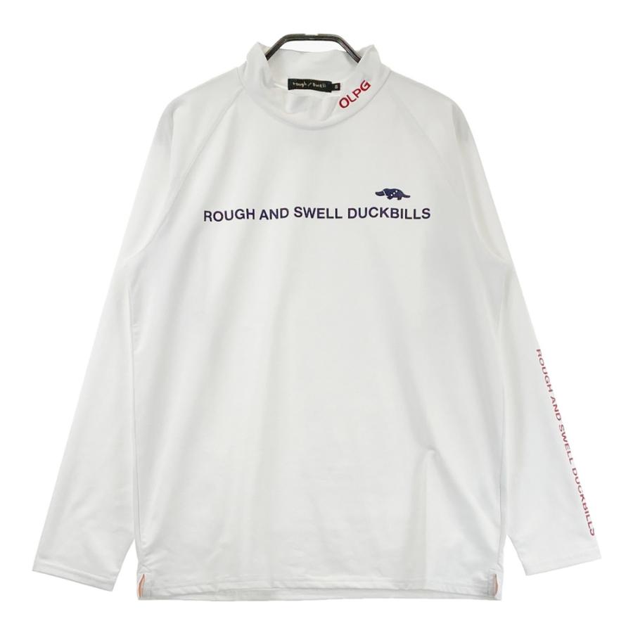 新品正規品rough&swell/L】長袖モックネックシャツカットソーTOUR白 ROUGH&SWELL ラフアンドスウェル モックネック 長袖Tシャツ ホワイト系