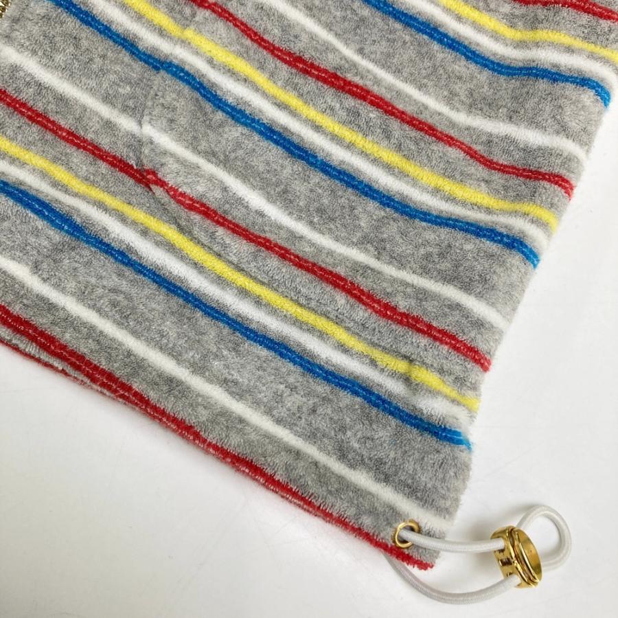 ☆新品☆【MARK＆LONA】パイル地ボーダーパーカー♡マーカー付き♡ MARK&LONA（マークアンドロナ） ; ジップパーカー パイル地 ボーダー柄
