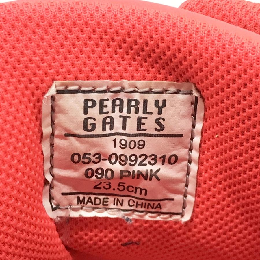 PEARLY GATES パーリーゲイツ ハイカットゴルフシューズ ピンク系 23.5