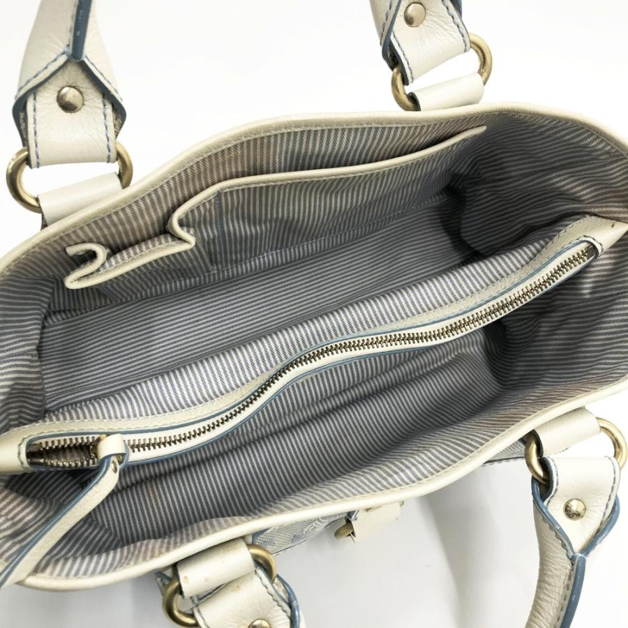 CELINE セリーヌ ブギーバッグ ハンドバッグ Cマカダム柄 ブルー系
