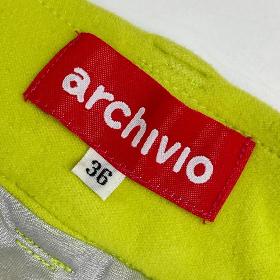 ARCHIVIO アルチビオ 2023年 裏地付 ストレッチスカート  イエロー系 36 ゴルフウェア レディースの画像