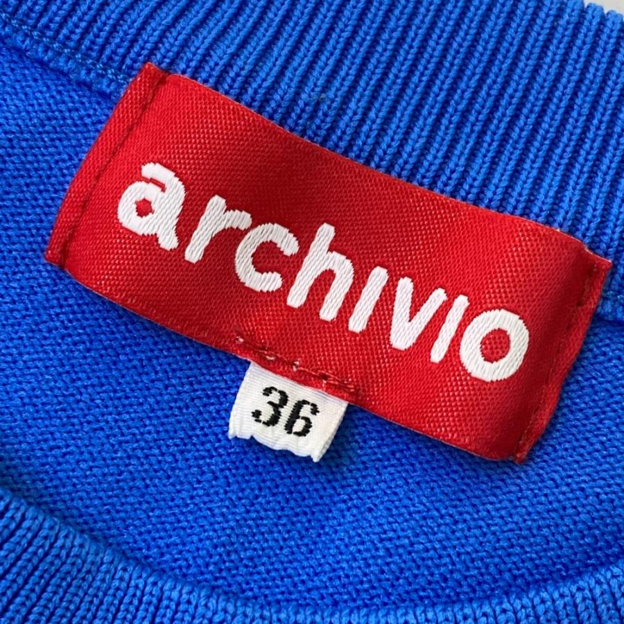 ARCHIVIO アルチビオ 2023年 半袖 ニットシャツ ブルー系 36 ゴルフ