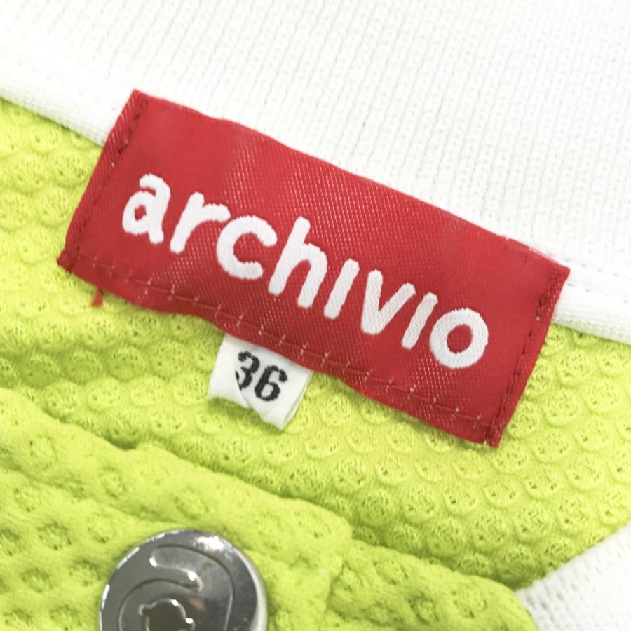 ARCHIVIO アルチビオ メッシュ カーディガン グリーン系 36 ゴルフ