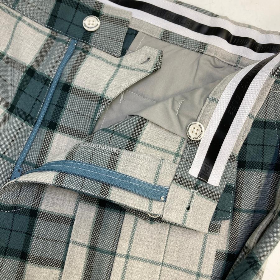 新品】1PIU1UGUALE3 GOLF GRP134 パンツ チェック グレー系 6 ゴルフ