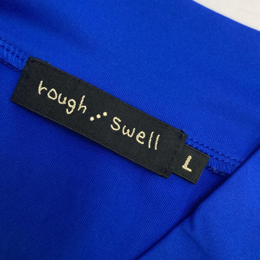 ROUGH&SWELL ラフアンドスウェル ハイネック半袖Tシャツ ブルー系 L