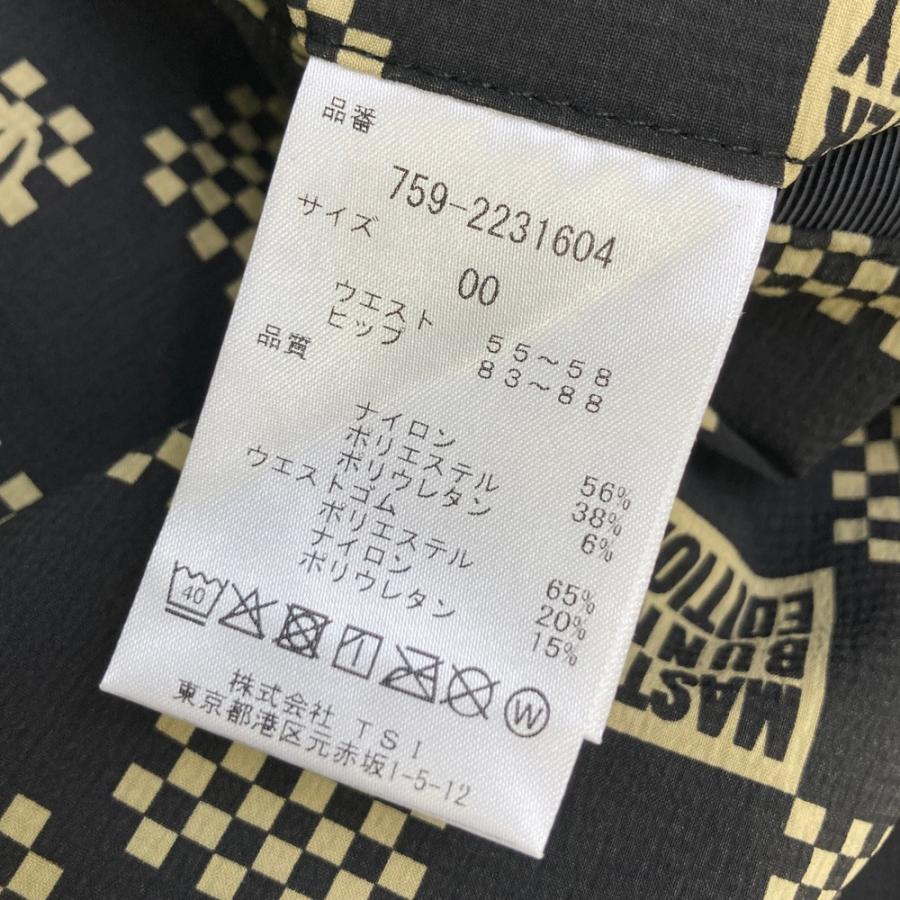 新品　マスターバニーエディション　ゴルフ　ストレッチパンツ　チェッカーフラッグ柄 MASTER BUNNY EDITION マスターバニーエディション ストレッチパンツ